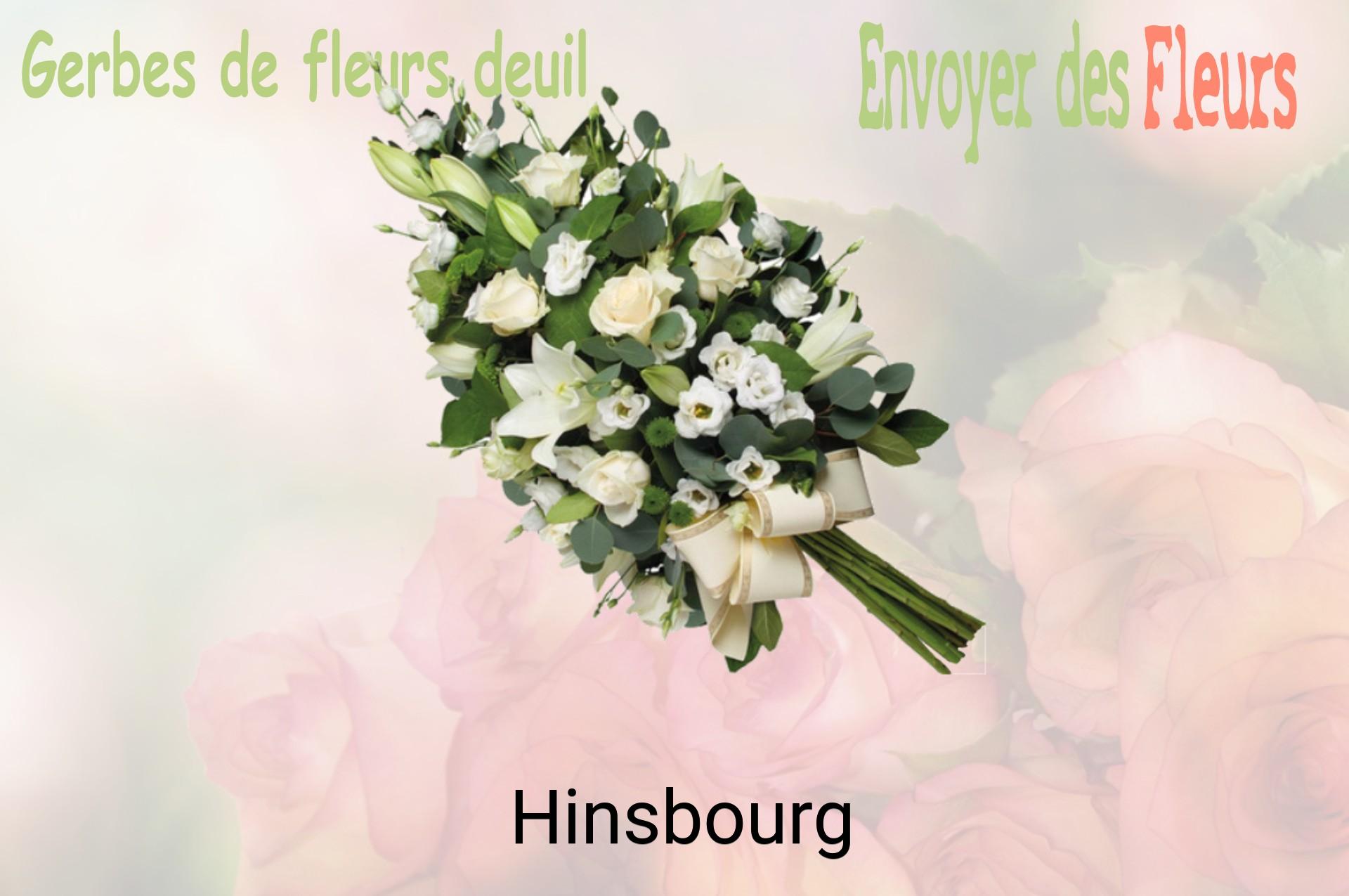 Gerbe de fleurs de deuil livrée à Hinsbourg